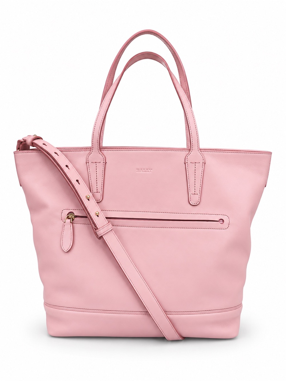 Bally • Missi Leather Tote in Pastel Pink